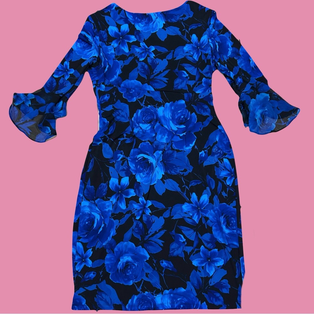 Women’s Floral Blue Dress